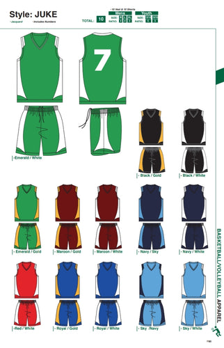 Basketball / Volleyball / Hockey Kit - Juke Style - gr8sportskits