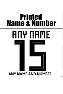 Printing - Name & Number Printed on Back of Shirt of Official Shirts - gr8sportskits