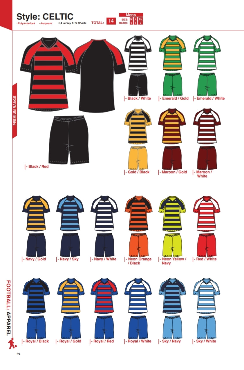 Soccer Kit Combo Basic Set - Celtic Style - gr8sportskits