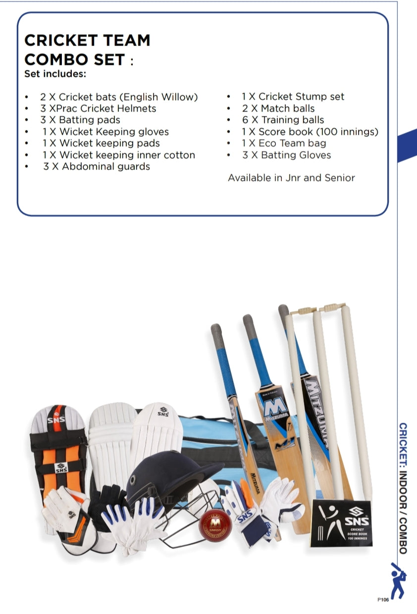 Cricket Equipment Team Combo - gr8sportskits