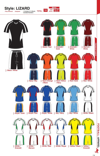 Soccer Kit Combo Basic Set - Lizard Style - gr8sportskits