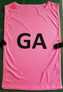 Bibs Netball GGBB01N - Set of 7 with positions on both sides - gr8sportskits